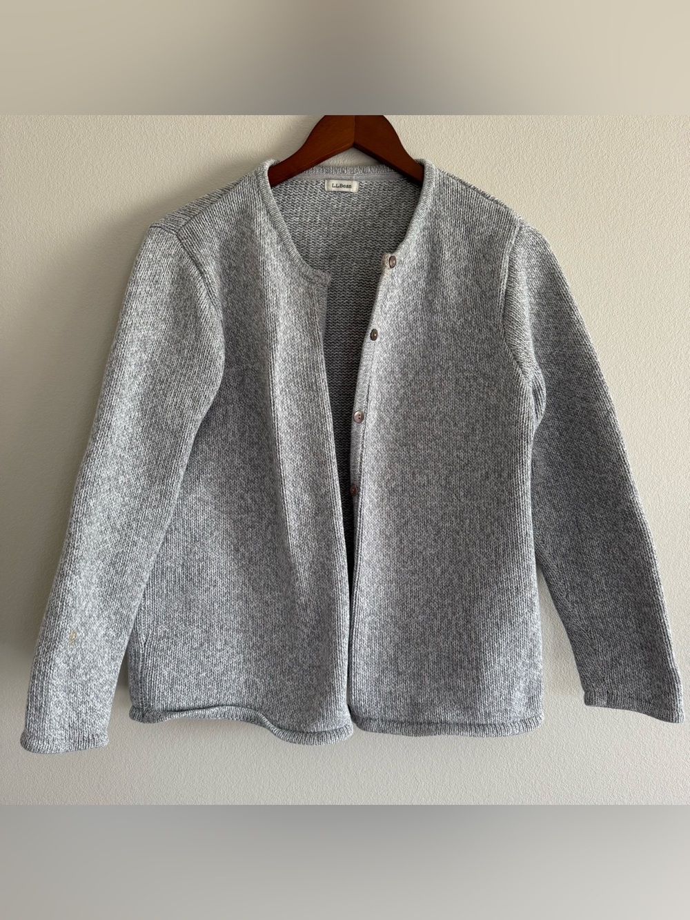 Vintage Ll bean chunky knit sweater cardigan